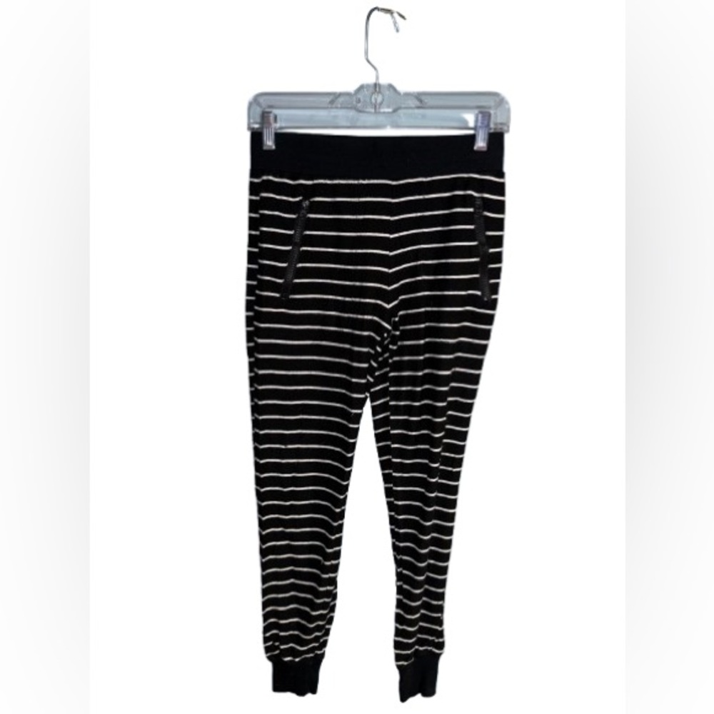 LA hearts Striped Black and White Bottoms